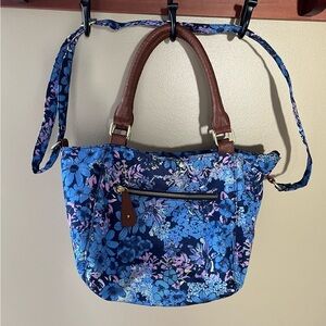 Old Navy Blue Floral Shoulder Bag